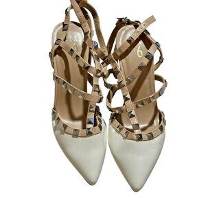 Mix No. 6 - M6-LIRAVEN Studded Heels – Valentino Rockstud Inspired – 8.5M NIB